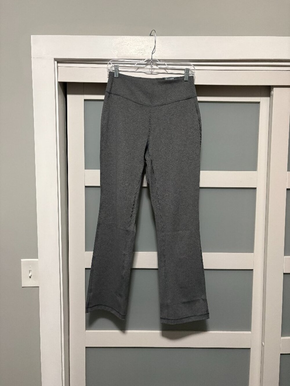 TekGear Tek Gear Kohls Heather Gray Bootcut High Rise Athletic Pants sz L NEW